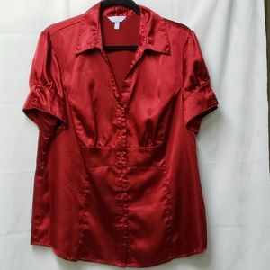 Beautiful Satin Red Colour Top